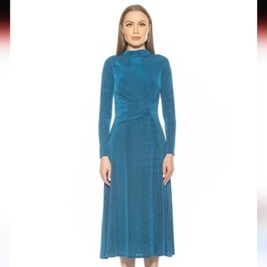 Alexia Admor Marla Dress Teal, size M